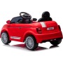 Auto Macchina Elettrica per Bambini Nuova Fiat 500e 12V con Telecomando, Sedile in Pelle