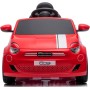 Auto Macchina Elettrica per Bambini Nuova Fiat 500e 12V con Telecomando, Sedile in Pelle