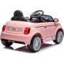 Auto Macchina Elettrica per Bambini Nuova Fiat 500e 12V con Telecomando, Sedile in Pelle