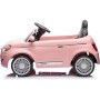 Auto Macchina Elettrica per Bambini Nuova Fiat 500e 12V con Telecomando, Sedile in Pelle