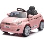 Auto Macchina Elettrica per Bambini Nuova Fiat 500e 12V con Telecomando, Sedile in Pelle