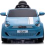 Auto Macchina Elettrica per Bambini Nuova Fiat 500e 12V con Telecomando, Sedile in Pelle