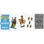 Tombola Napoletana Classica con numeri in legno Panariello in Vimini e Carte da Gioco Modiano Azzurro FORZA NAPOLI