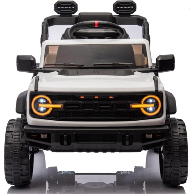 Macchina Elettrica per Bambini 12V Ford Bronco Raptor con Telecomando Cintura di Sicurezza a 3 Punti Luci a Led Bluetooth