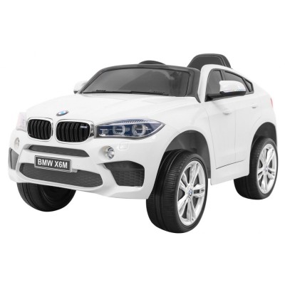 Macchina Elettrica per Bambini BMW X6M 12V Licenza Ufficiale con Telecomando, Sedile in Pelle, Ruote in Gomma e Porte Apribili