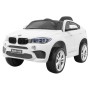 Auto Macchina Elettrica per Bambini 12V BMW X6M con Sedile in Pelle, Ruote in Gomma Telecomando Porte Apribili, Full Optional