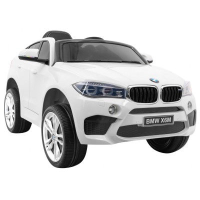 Macchina Elettrica per Bambini BMW X6M 12V Licenza Ufficiale con Telecomando, Sedile in Pelle, Ruote in Gomma e Porte Apribili
