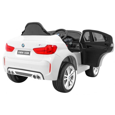Macchina Elettrica per Bambini BMW X6M 12V Licenza Ufficiale con Telecomando, Sedile in Pelle, Ruote in Gomma e Porte Apribili