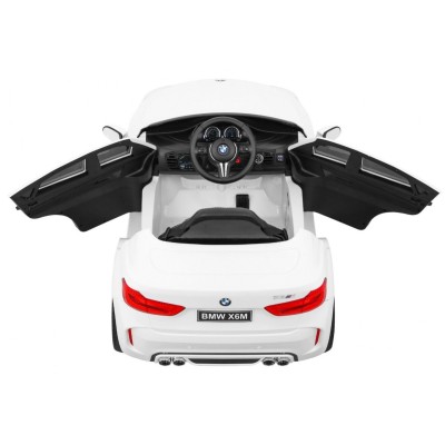 Macchina Elettrica per Bambini BMW X6M 12V Licenza Ufficiale con Telecomando, Sedile in Pelle, Ruote in Gomma e Porte Apribili