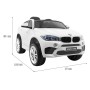 Auto Macchina Elettrica per Bambini 12V BMW X6M con Sedile in Pelle, Ruote in Gomma Telecomando Porte Apribili, Full Optional