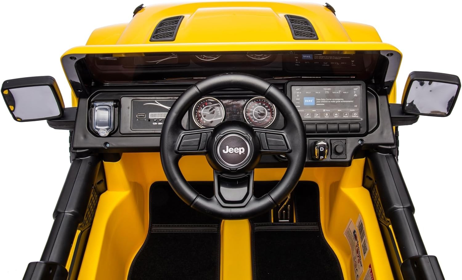 Auto Elettrica per Bambini 2 Posti Jeep Wrangler 12V Ruote in Gomma - Foto 39 di 50