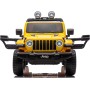 Auto Elettrica Macchina per Bambini 2 Posti Jeep Wrangler Rubicon 12V con Ruote in Gomma Sedile in Pelle Telecomando