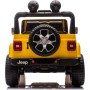 Auto Elettrica Macchina per Bambini 2 Posti Jeep Wrangler Rubicon 12V con Ruote in Gomma Sedile in Pelle Telecomando