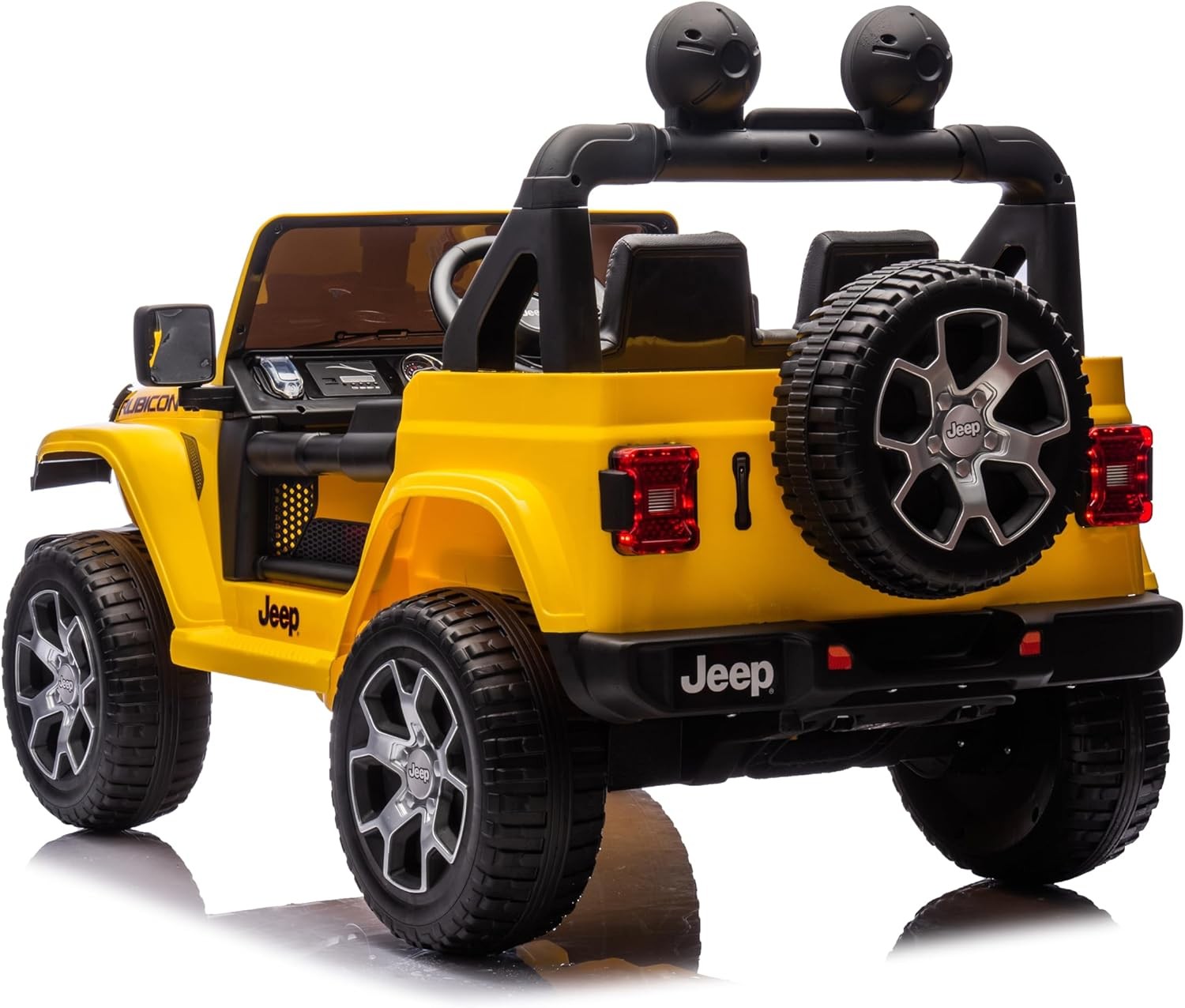 Auto Elettrica per Bambini 2 Posti Jeep Wrangler 12V Ruote in Gomma - Foto 35 di 50