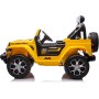 Auto Elettrica Macchina per Bambini 2 Posti Jeep Wrangler Rubicon 12V con Ruote in Gomma Sedile in Pelle Telecomando