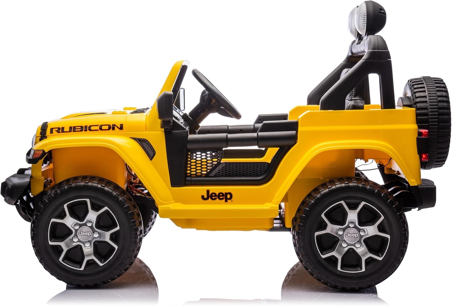 Auto Elettrica per Bambini 2 Posti Jeep Wrangler 12V Ruote in Gomma - Foto 34 di 50