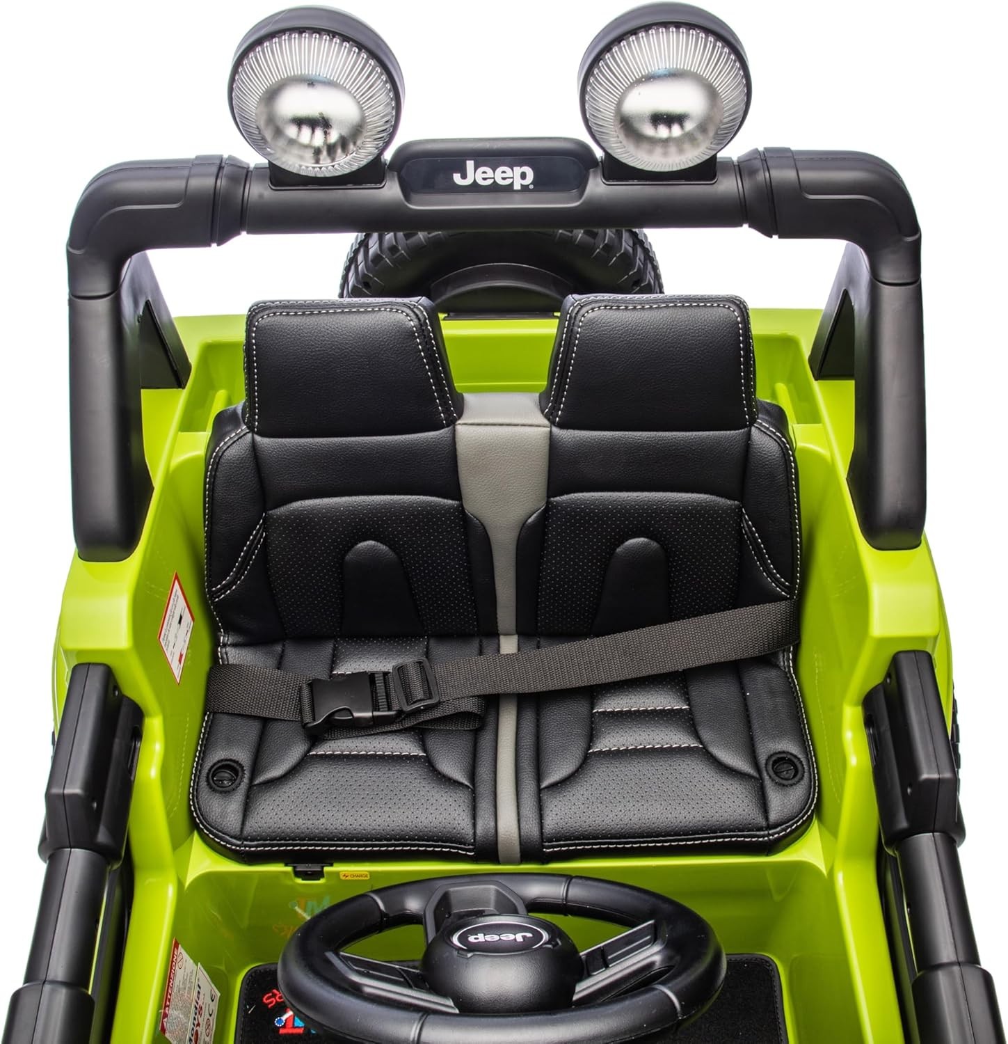 Auto Elettrica per Bambini 2 Posti Jeep Wrangler 12V Ruote in Gomma - Foto 48 di 50