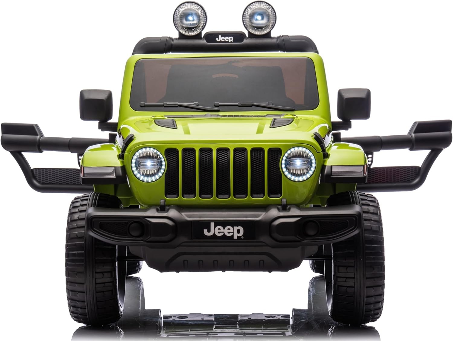 Auto Elettrica per Bambini 2 Posti Jeep Wrangler 12V Ruote in Gomma - Foto 47 di 50