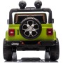 Auto Elettrica Macchina per Bambini 2 Posti Jeep Wrangler Rubicon 12V con Ruote in Gomma Sedile in Pelle Telecomando