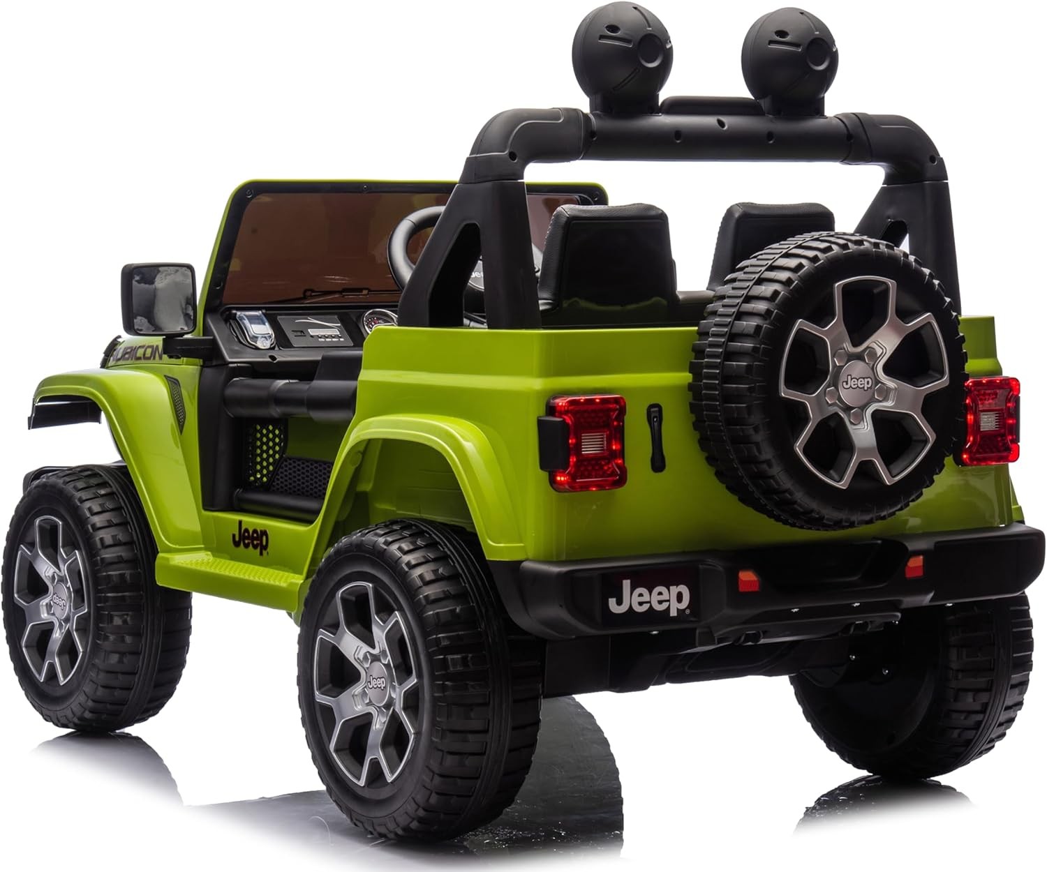 Auto Elettrica per Bambini 2 Posti Jeep Wrangler 12V Ruote in Gomma - Foto 45 di 50
