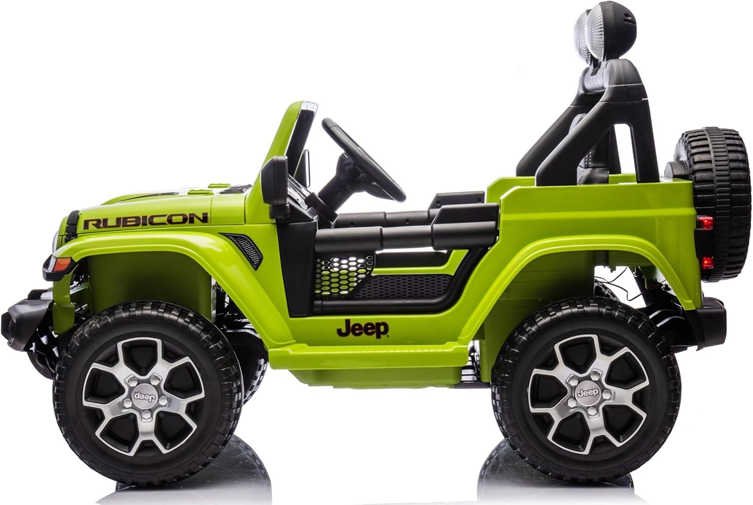 Auto Elettrica per Bambini 2 Posti Jeep Wrangler 12V Ruote in Gomma - Foto 44 di 50