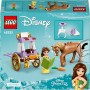 LEGO Disney Princess La Carrozza dei Cavalli di Belle con Mini Bambolina e Cavallo Giocattolo 43233