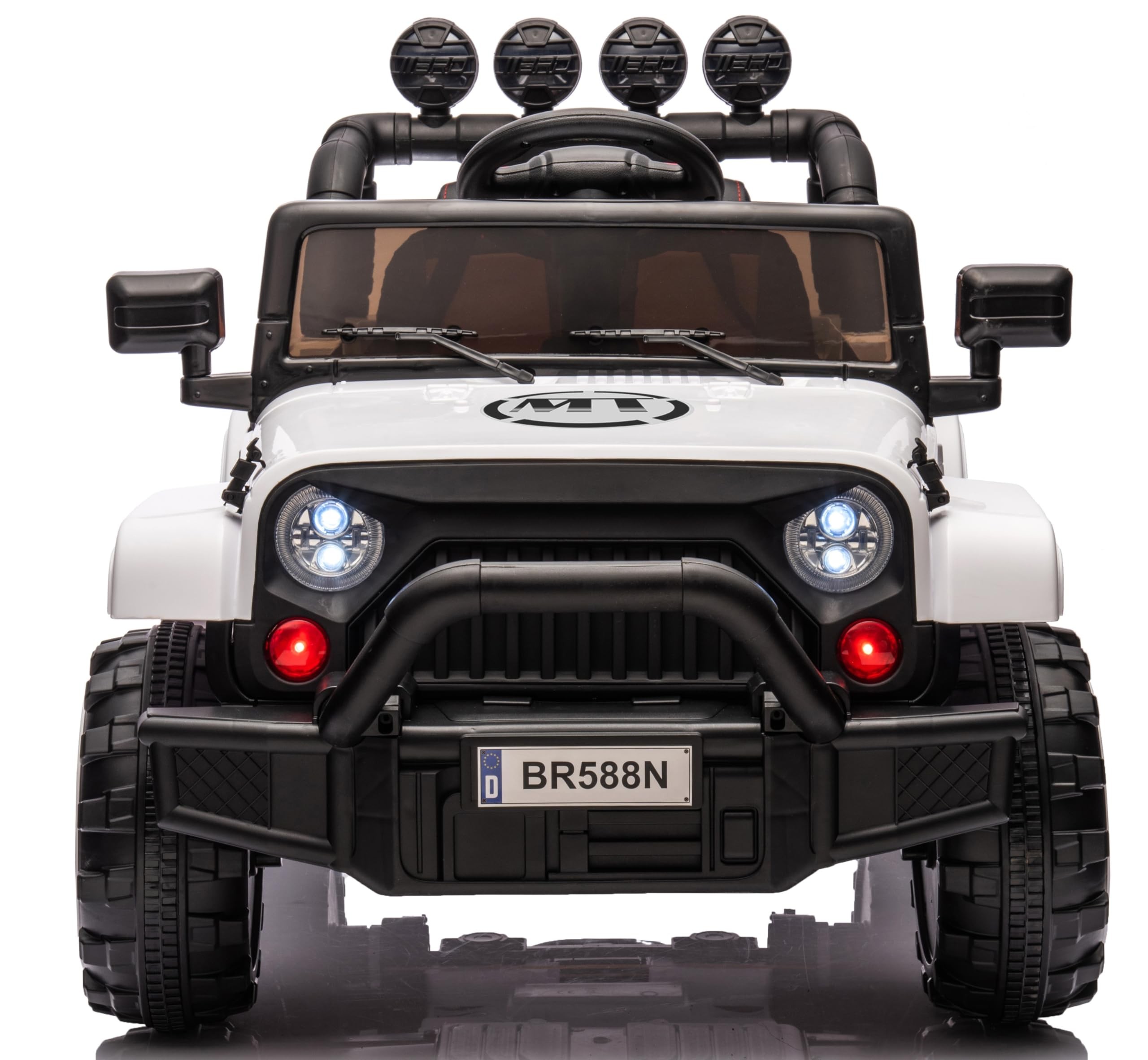 Auto Elettrica Macchina per Bambini Fuoristrada Off-Road con Sedile in Pelle e T - Foto 25 di 90
