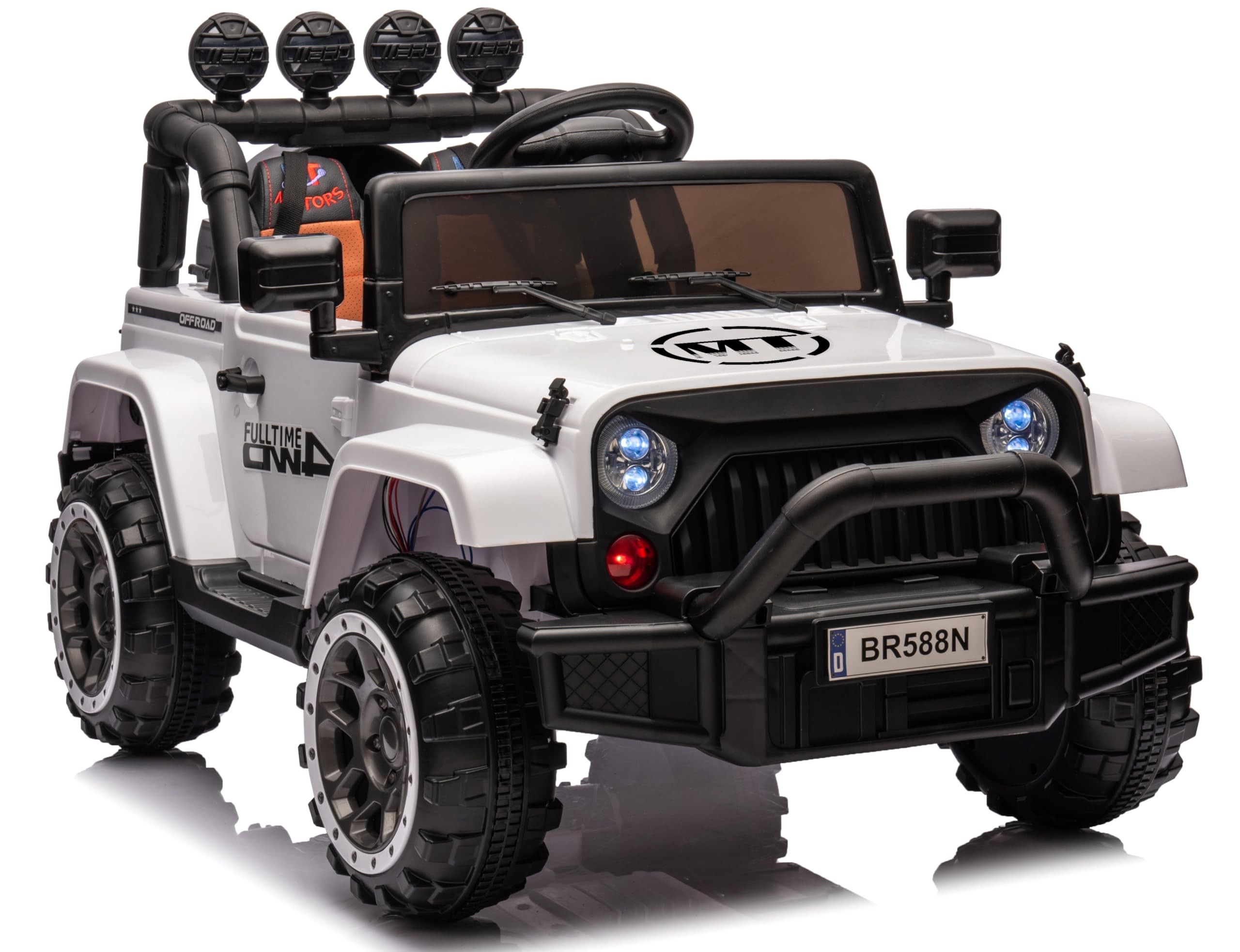 Auto Elettrica Macchina per Bambini Fuoristrada Off-Road con Sedile in Pelle e T - Foto 33 di 90