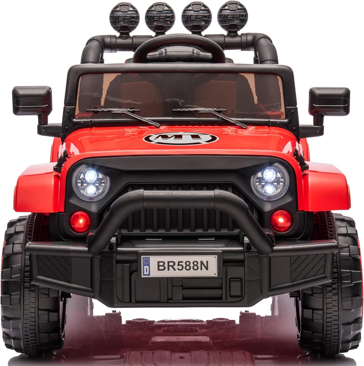 Auto Elettrica Macchina per Bambini Fuoristrada Off-Road con Sedile in Pelle e T - Foto 14 di 90