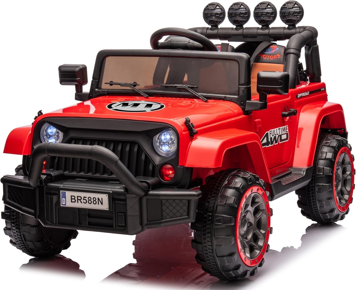 Auto Elettrica Macchina per Bambini Fuoristrada Off-Road con Sedile in Pelle e T - Foto 13 di 90