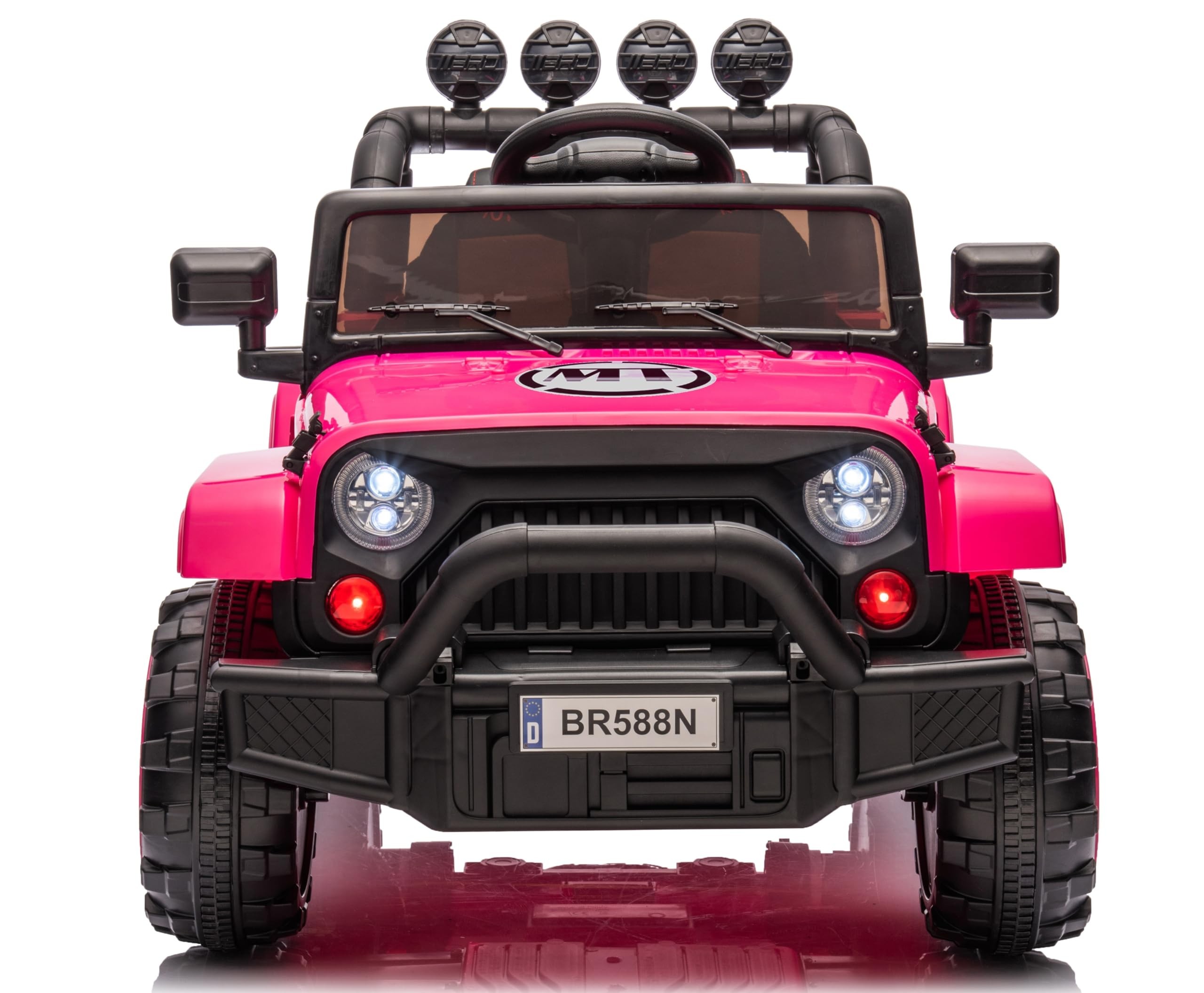 Auto Elettrica Macchina per Bambini Fuoristrada Off-Road con Sedile in Pelle e T - Foto 53 di 90