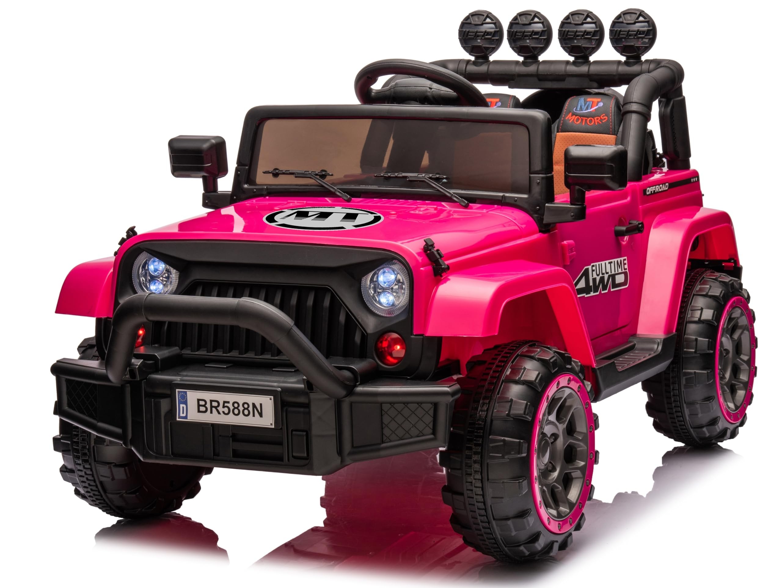 Auto Elettrica Macchina per Bambini Fuoristrada Off-Road con Sedile in Pelle e T - Foto 52 di 90