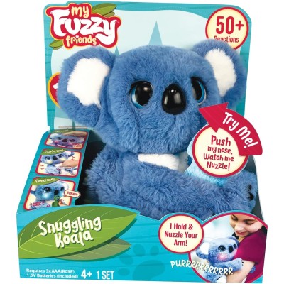 Giochi Preziosi MYN00101 My Fuzzy Friends Sidney Il Koala Peluche Interattivo Suoni Realistici Led Multicolore e 50 Reazioni