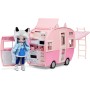 SpinMaster 575672 Na! Na! Na! Surprise Camper Kitty-Cat Camper Rosa con Orecchie e Coda di Gatto - 7 Aree di Giochi