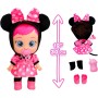 IMC Toys 922198 Cry Babies Disney Minnie con vestitino rosa a pois bianchi e biberon