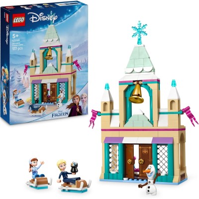 LEGO Disney Frozen 43265 Castello di Ghiaccio di Arendelle con Porte Apribili Accessori e 3 Personaggi