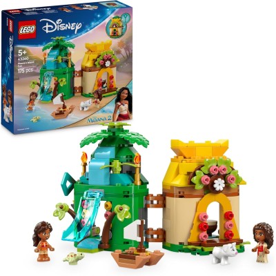 LEGO Disney 43260 Divertimento sull’Isola di Vaiana Casa delle Bambole con Personaggi dal Film Oceania 2