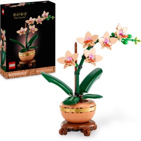 LEGO Icons Botanicals 10343 Mini-Orchidea set di Fiori Finti con Vaso Bocciolo e Foglie Artificiali