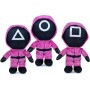 Grandi Giochi QUID02000 Squid Game Peluche Guardie Assortiti 3 Modelli 28cm