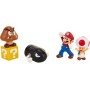 Jakks Pacific 64510 Nintendo Super Mario Diorama set Piana delle Ghiande Include 4 personaggi e un accessorio