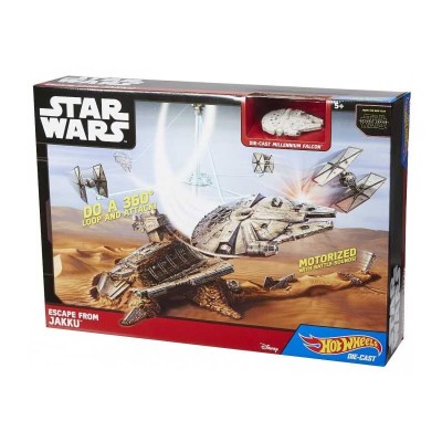 Mattel CGN32  Hot Wheels Star Wars Playset Fuga da Jakku