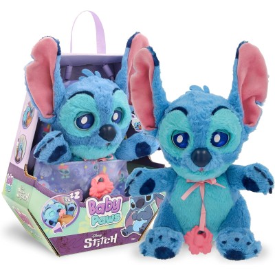 IMC Toys 927001 Baby Paws Stitch Interattivo con Suoni e una Borsa-Copertina