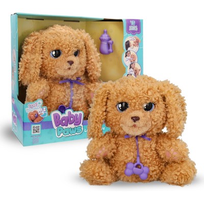 IMC Toys 921153 Baby Paws Labradoodle Cucciolo Interattivo che interagirà come un vero cucciolo con le sue 7 diverse reazioni