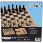 SpinMaster Editrice Giochi 6066796 Scacchiera in Legno 3in1 Scacchi Dama e Tris