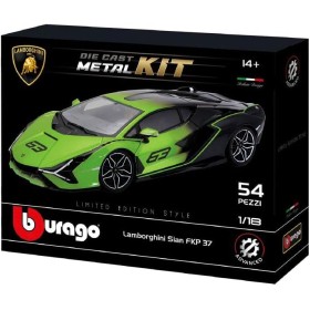 Burago 926594 Model Kit Lamborghini Sian FKP 37 Scala 1:18 Colore Verde Die Cast in Metallo Burago 926594 Model Kit Lamborghini Sian FKP 37 Scala 1:18 Colore Verde Die Cast in Metallo