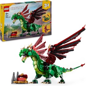 LEGO Creator 31161 Drago Medievale 3in1 per costruire un Drago un Serpente Marino o una Fenice