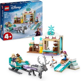LEGO Disney Frozen 43256 Avventura sulla Slitta di Anna con Bancarella e MiniFigure di Kristoff Olaf e Sven