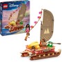 LEGO Disney 43270 La Canoa di Vaiana Barca a Vela da Costruire con 3 Mini Bamboline e Pua