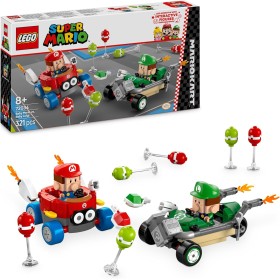 LEGO Super Mario Kart 72034 Baby Mario vs Baby Luigi 2 Auto da Corsa da Costruire