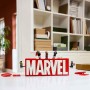 LEGO Icons 76313 Logo e Minifigure MARVEL Modellino con Hulk Thor Iron Man Black Widow e Captain America